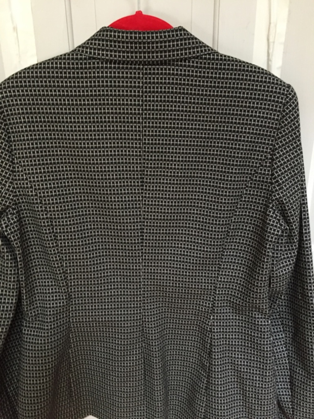 White House Black Market Black and White Patterned Blazer - Picture 12 of 14